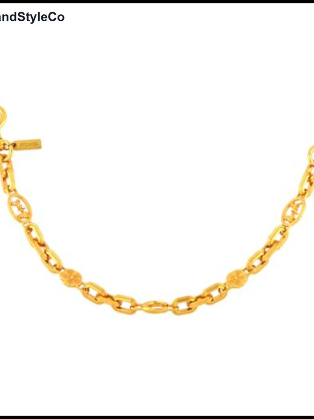 Vintage Gold Bag Chain Charm Extender for Handbag, Wallet, Jeans